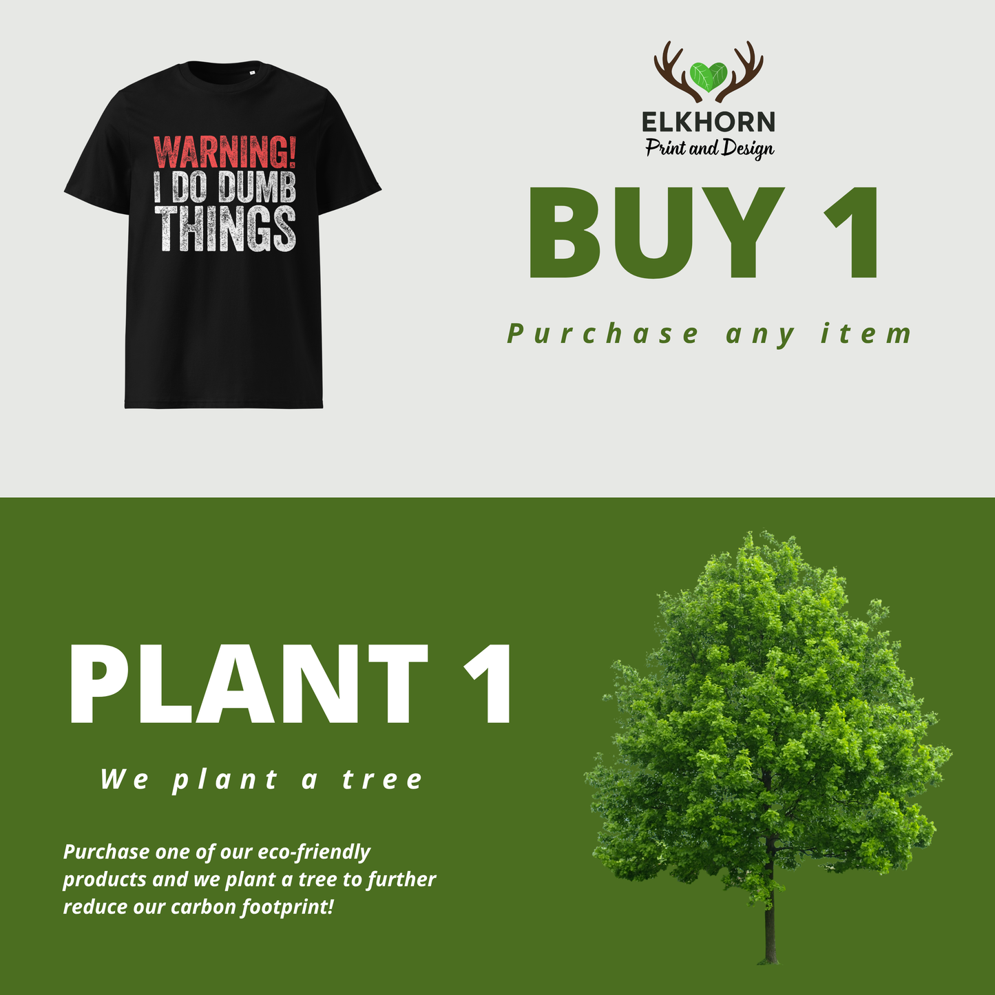 Warning! I Do Dumb Things – Men's Eco Friendly T-Shirt