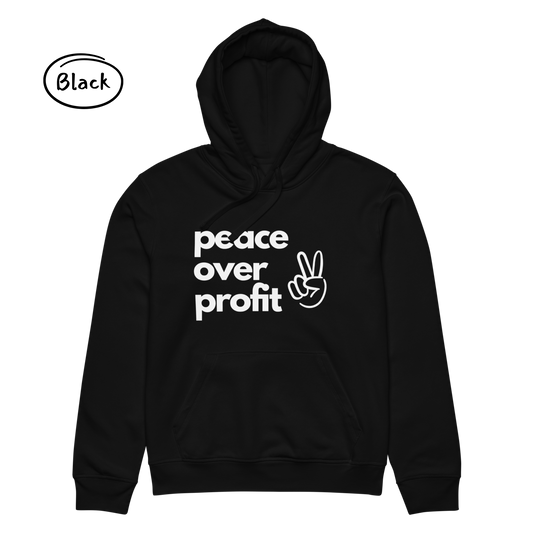 Peace Over Profit - Men’s Organic Cotton Hoodie