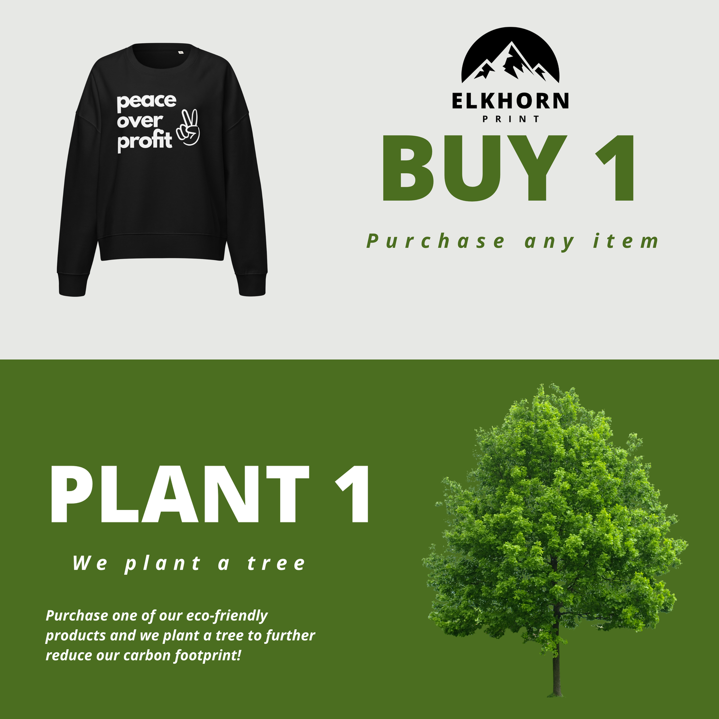 Peace Over Profit - Women’s Organic Cotton Sweatshirt