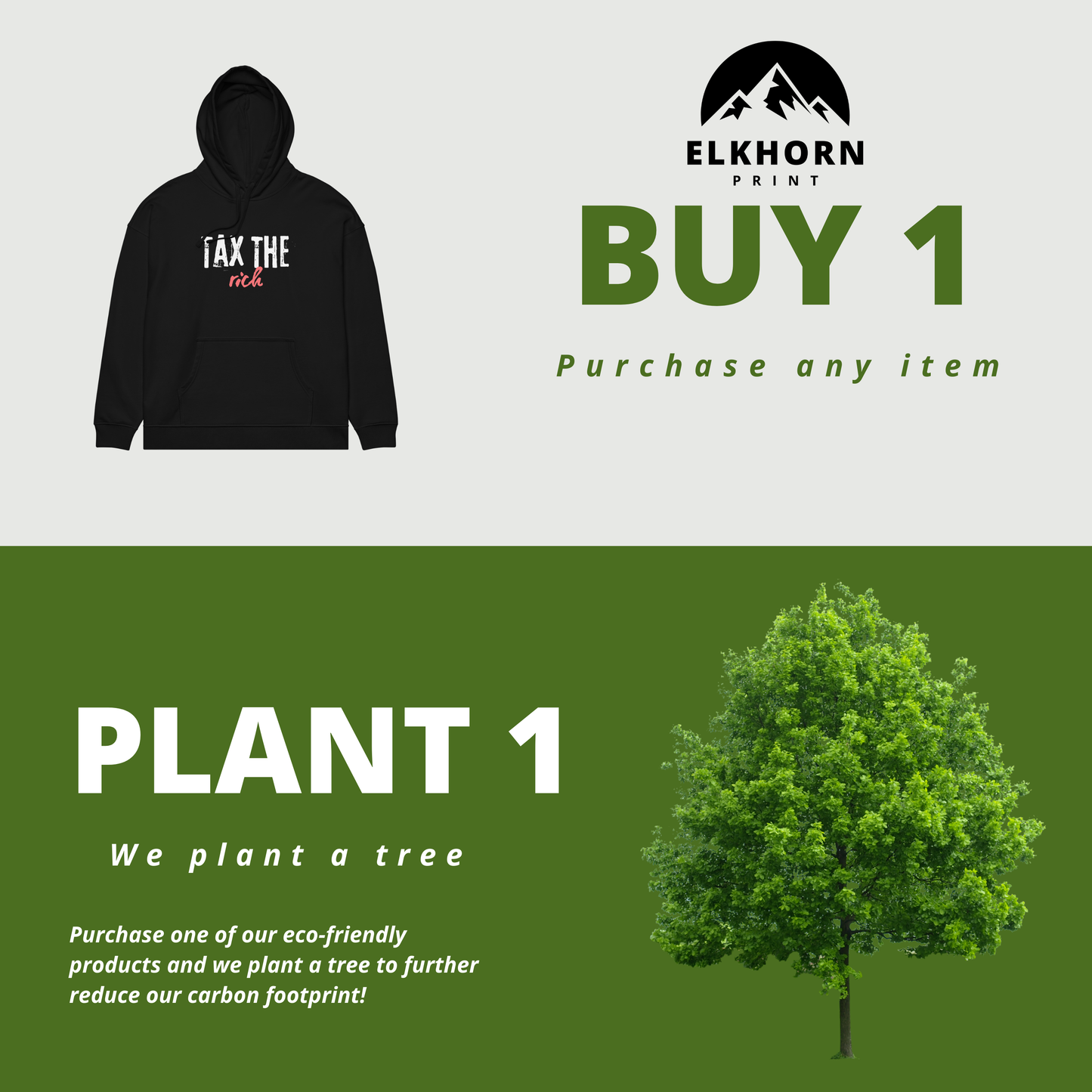 Tax the Rich Statement - Unisex Organic Cotton Relaxed Fit Hoodie