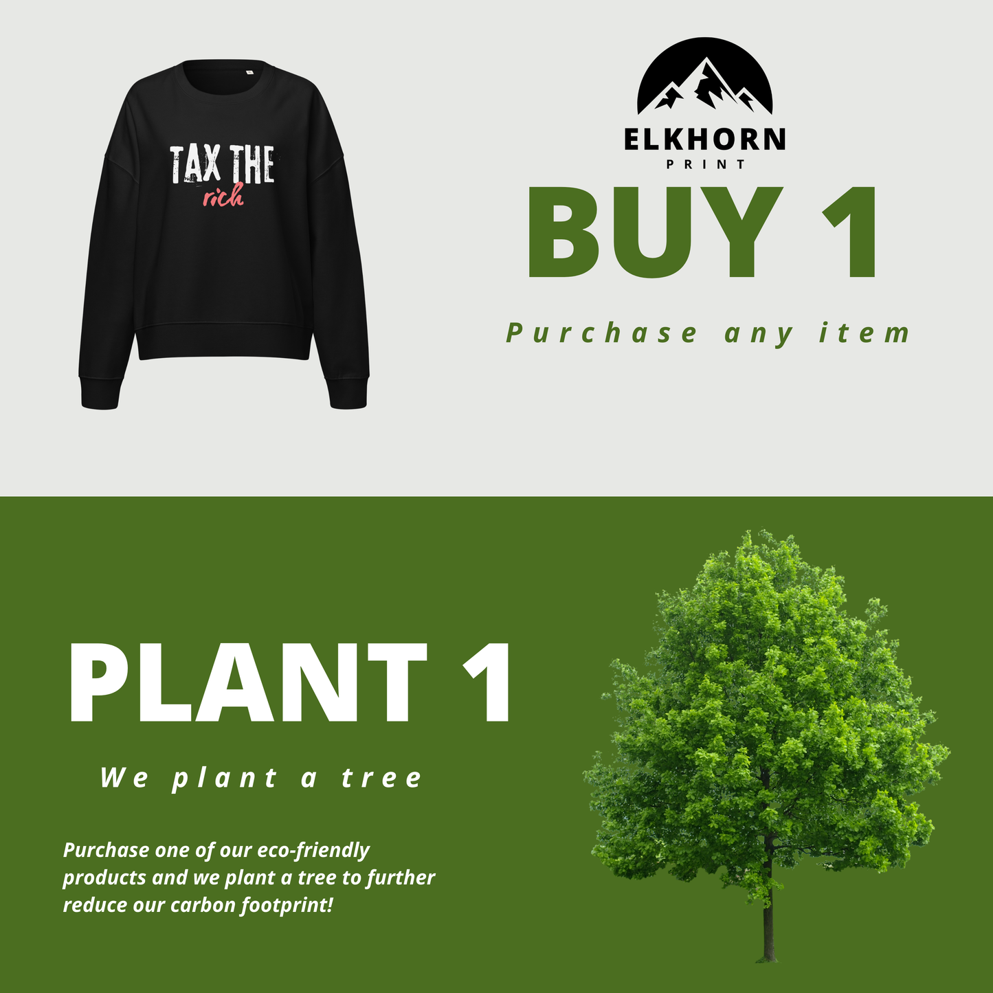 Tax the Rich Statement - Women’s Organic Cotton Sweatshirt