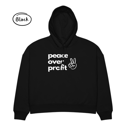 Peace Over Profit - Women’s Organic Cotton Hoodie