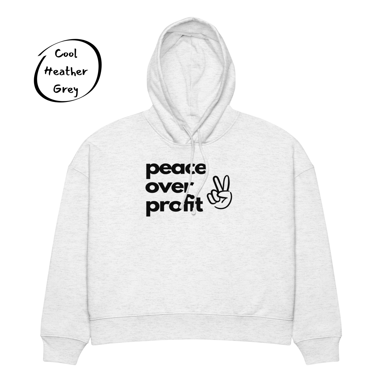 Peace Over Profit - Women’s Organic Cotton Hoodie