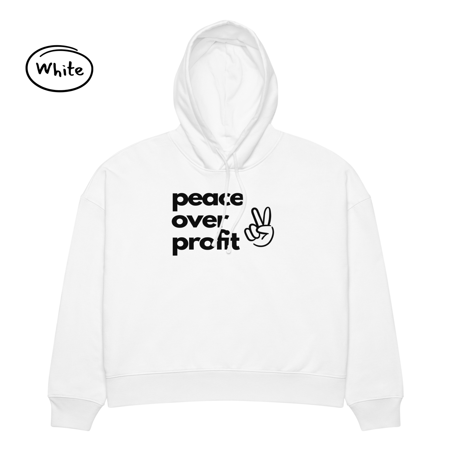 Peace Over Profit - Women’s Organic Cotton Hoodie